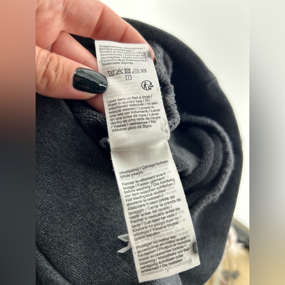 Lacoste Half Zip Lightweight Interlock Sweatshirt Dark Gray Cotton Mens M 4 - Picture 9 of 15